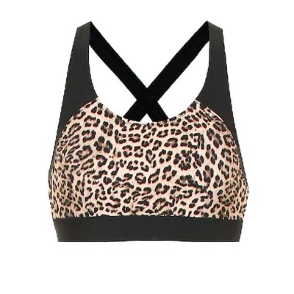 THE UPSIDE Leo Printed Sports Bra In Brown